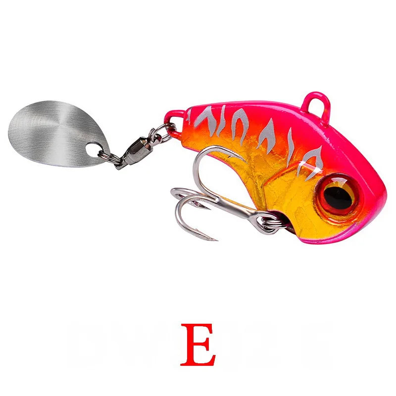 Wobble Rotating Metal Vibration Bait Fishing 6g 15g 28g Artificial Hard Baits Spinner Spoon Lure Pesca
