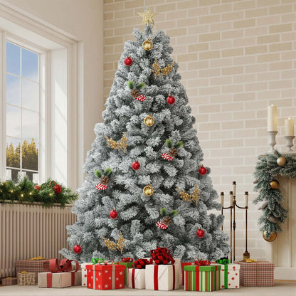 6ft Snow Flocked Artificial Christmas Tree