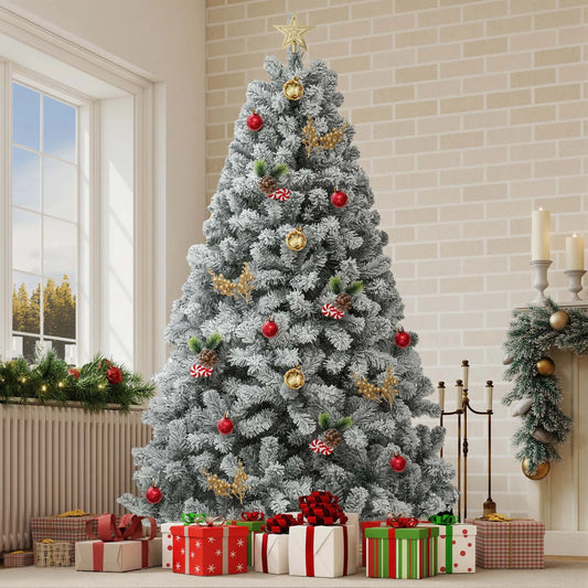 6ft Snow Flocked Artificial Christmas Tree