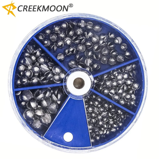 Weight Sinkers 205pcs/box 5 Sizes Split Shot Sinkers