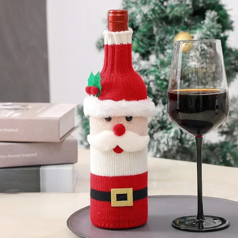 Christmas Wine Bottle Covers