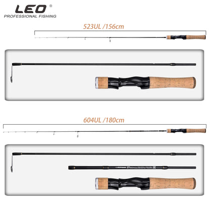 LEOFISHING Carbon Fishing Rod 1.56M&1.8M