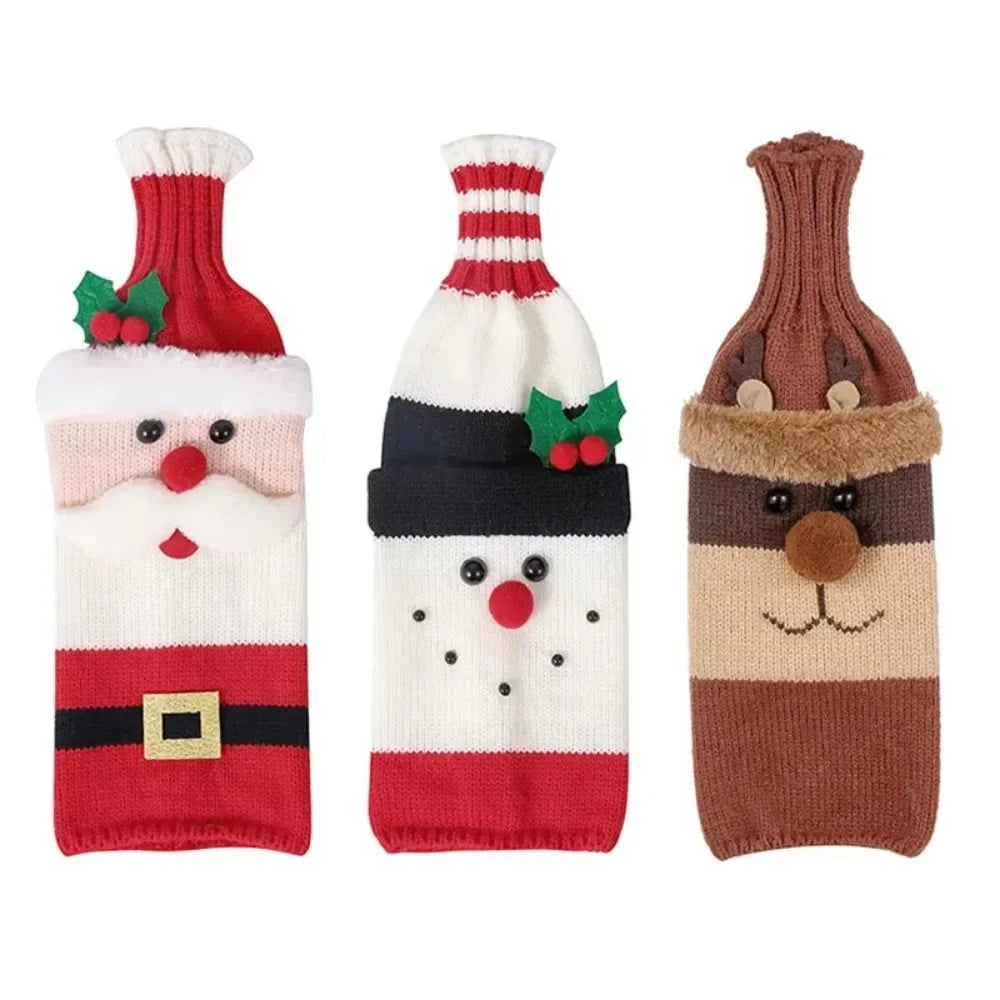 Christmas Wine Bottle Covers