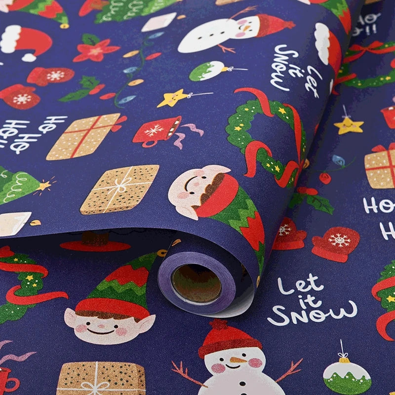 10m roll craft Christmas Wrapping Paper