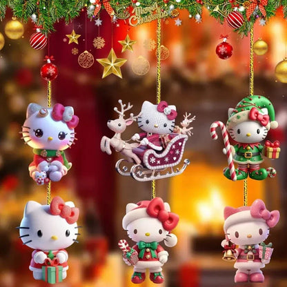 Christmas Acrylic Pendant Tree Decorations