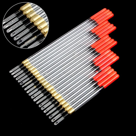 20 Pcs Waggler Floats Transparent Pipe Drift Loaded Coarse Carp Feeder Fishing Accessories