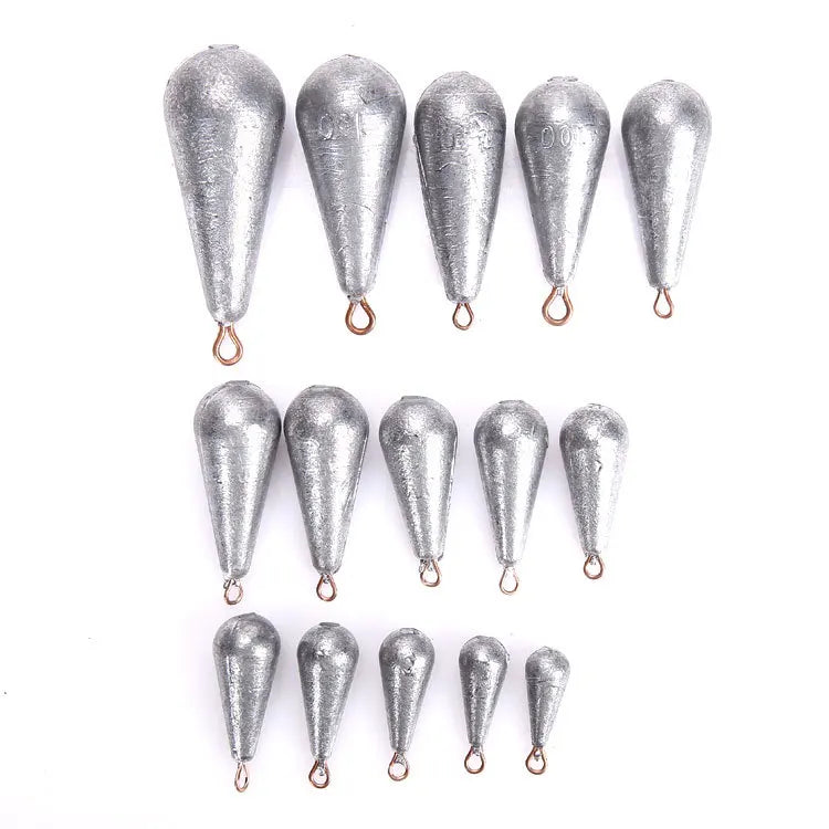 5PCS/Lot Weight Size 10g/15g/20g/30g/40g/50g/60g/70g Water Droplets Lead Weights