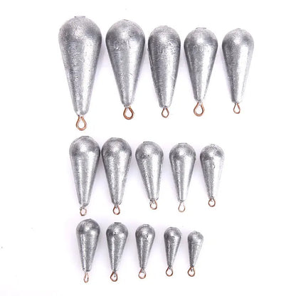 5PCS/Lot Weight Size 10g/15g/20g/30g/40g/50g/60g/70g Water Droplets Lead Weights