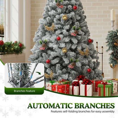 6ft Snow Flocked Artificial Christmas Tree