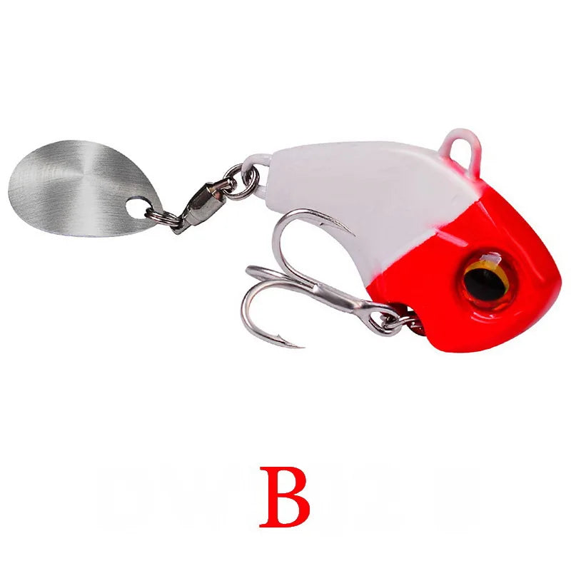 Wobble Rotating Metal Vibration Bait Fishing 6g 15g 28g Artificial Hard Baits Spinner Spoon Lure Pesca