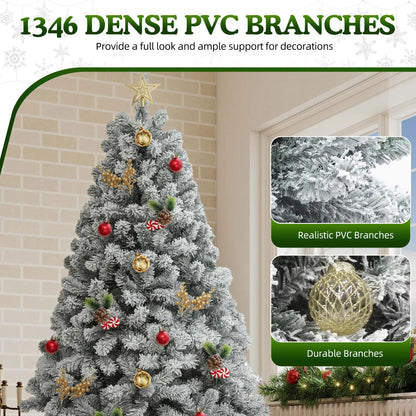 6ft Snow Flocked Artificial Christmas Tree