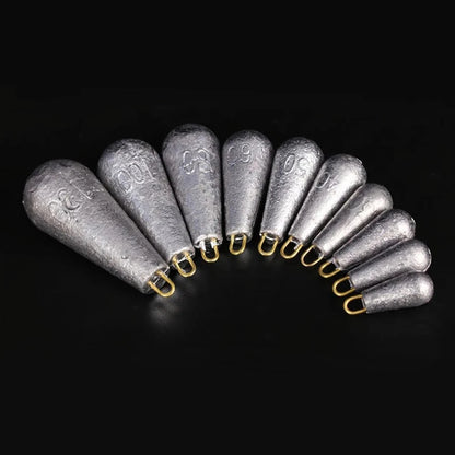 5PCS/Lot Weight Size 10g/15g/20g/30g/40g/50g/60g/70g Water Droplets Lead Weights