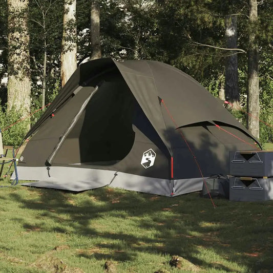 2-Person Waterproof Brown Dome Camping Tent
