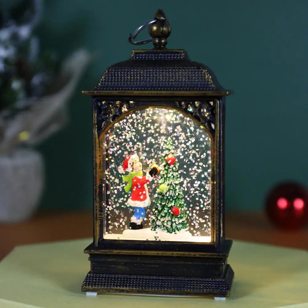 Christmas Lantern Snow Globe