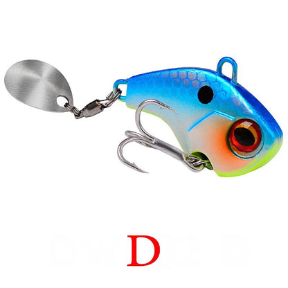 Wobble Rotating Metal Vibration Bait Fishing 6g 15g 28g Artificial Hard Baits Spinner Spoon Lure Pesca