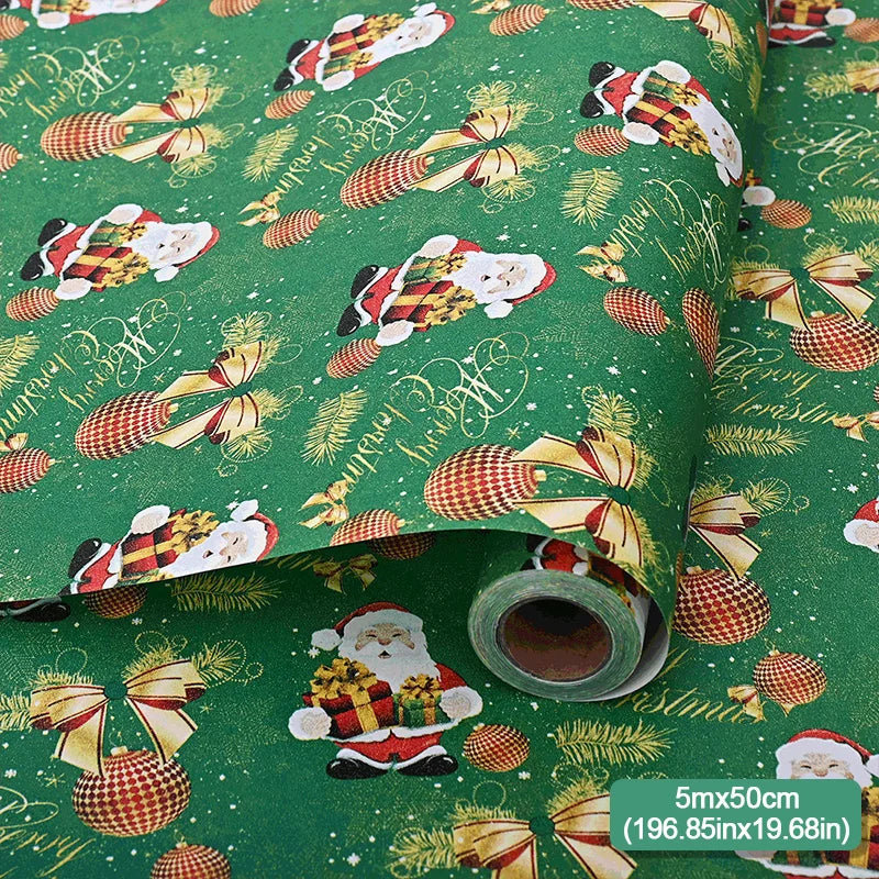 5m roll Christmas Wrapping Paper