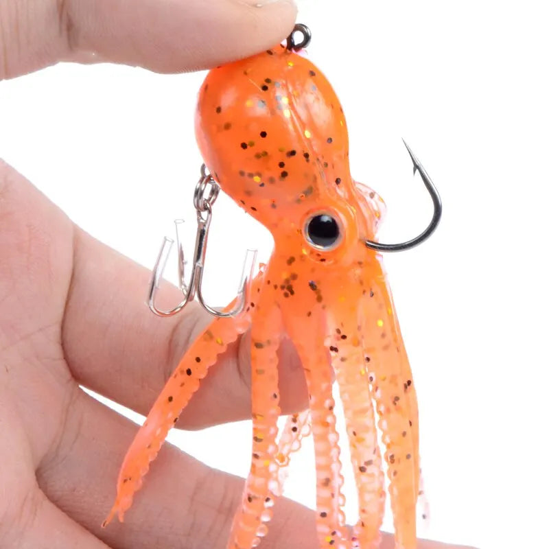MEREDITH Built-in Counterweight Fishing Lure 23g 9cm Long Tail Soft Octopus Artificial Silicone Soft Bait