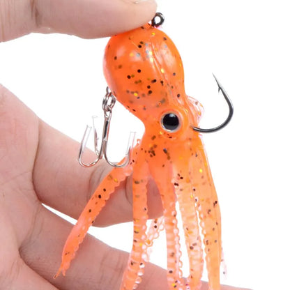MEREDITH Built-in Counterweight Fishing Lure 23g 9cm Long Tail Soft Octopus Artificial Silicone Soft Bait
