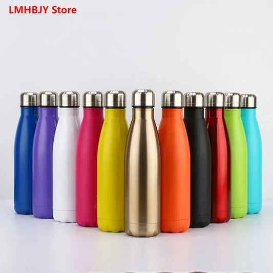 350/500/750/1000ml Double Wall Stainless Steel Water Bottle Thermos