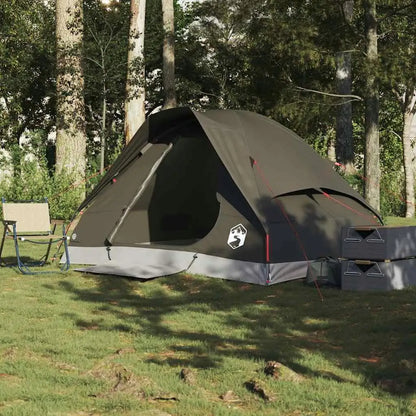 2-Person Waterproof Brown Dome Camping Tent