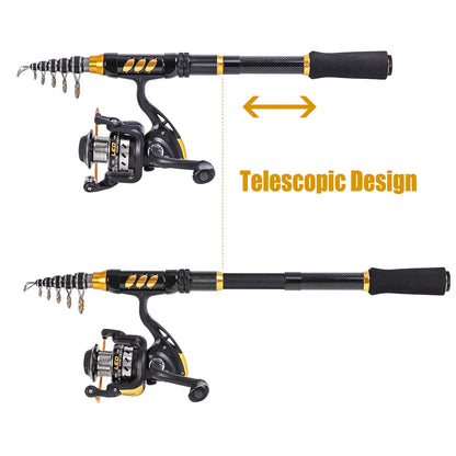 Lixada Fishing Rod and Reel Full Kit