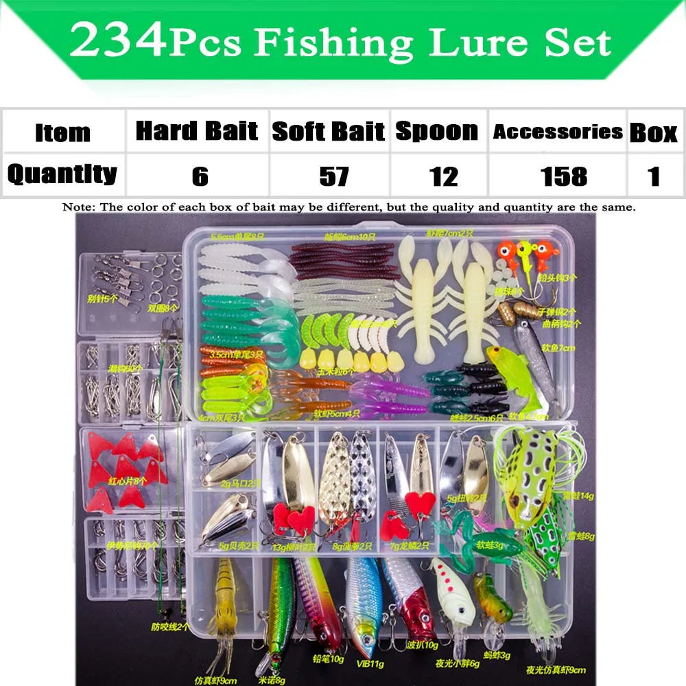 Fishing Lure Kit Soft and Hard