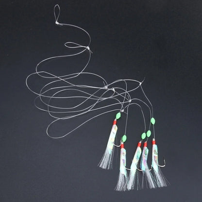 5 Pcs Multi-Colour Soft Silverskin Fishing Lure Set