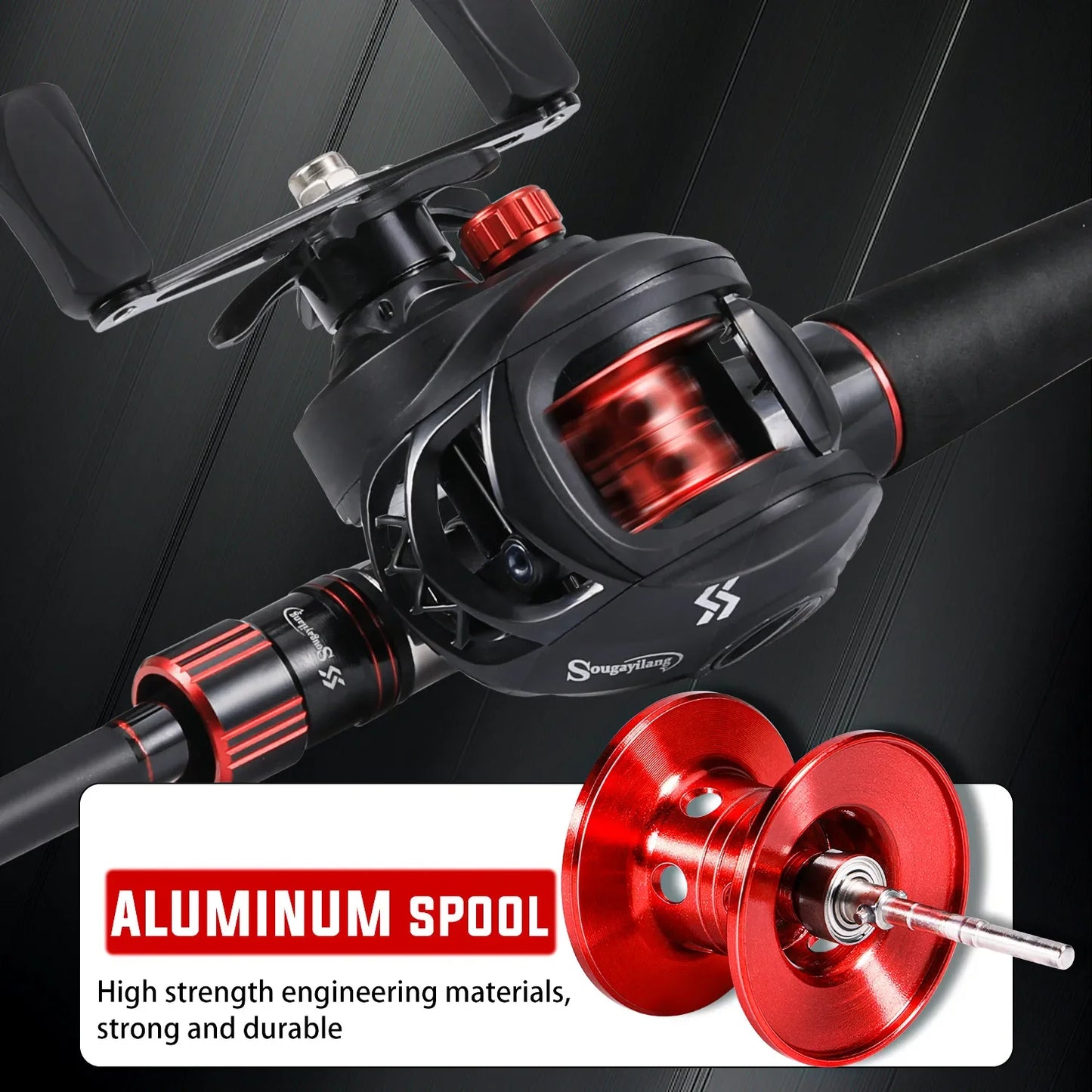 Sougayilang Fishing Rod Reel Combo