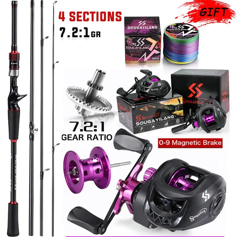Sougayilang Fishing Rod Reel Combo