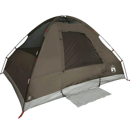 2-Person Waterproof Brown Dome Camping Tent