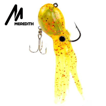 MEREDITH Built-in Counterweight Fishing Lure 23g 9cm Long Tail Soft Octopus Artificial Silicone Soft Bait