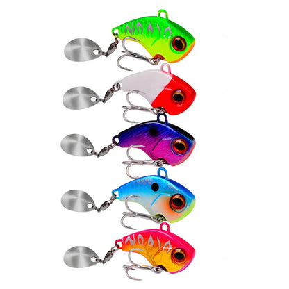Wobble Rotating Metal Vibration Bait Fishing 6g 15g 28g Artificial Hard Baits Spinner Spoon Lure Pesca
