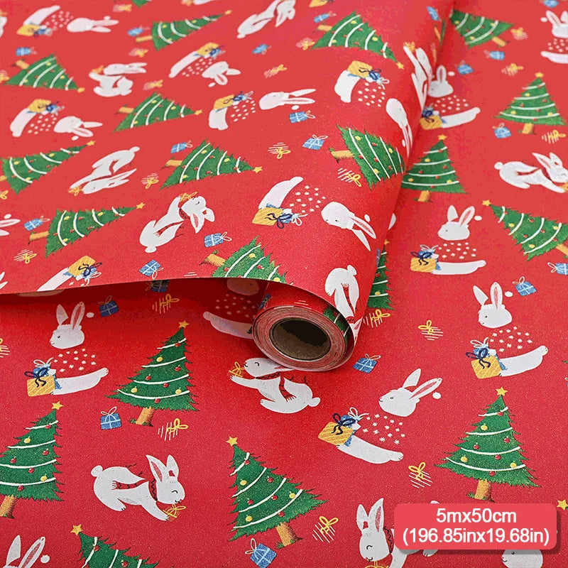 5m roll Christmas Wrapping Paper