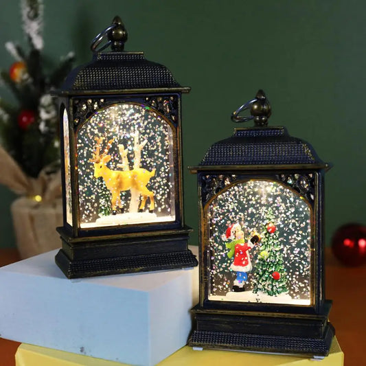 Christmas Lantern Snow Globe