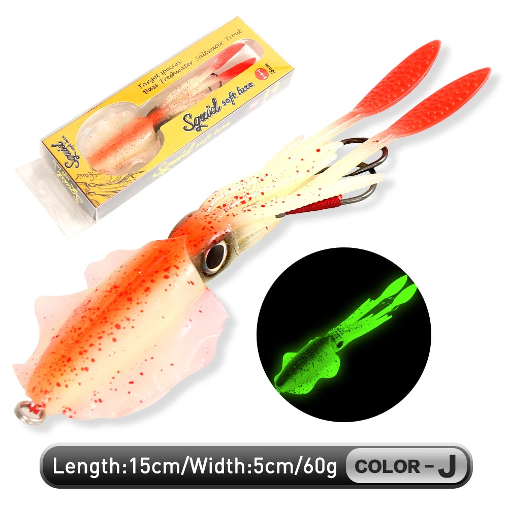 ZUKIBO Soft Squid Bait