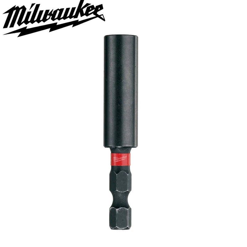 Milwaukee 4932352406 Magnetic Bit Holder 1/4 In 60MM Hex Shockwave Secure Strong magnetic Tip Power Tool Attachments