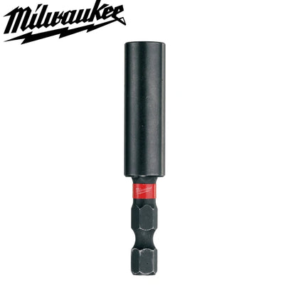 Milwaukee 4932352406 Magnetic Bit Holder 1/4 In 60MM Hex Shockwave Secure Strong magnetic Tip Power Tool Attachments