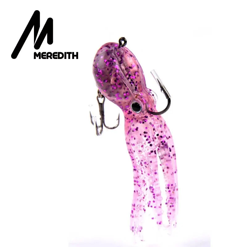 MEREDITH Built-in Counterweight Fishing Lure 23g 9cm Long Tail Soft Octopus Artificial Silicone Soft Bait