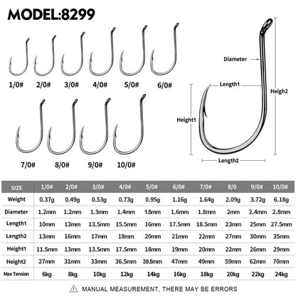 PROBEROS 50Pcs/lot Carbon Steel Barbed Fishhook