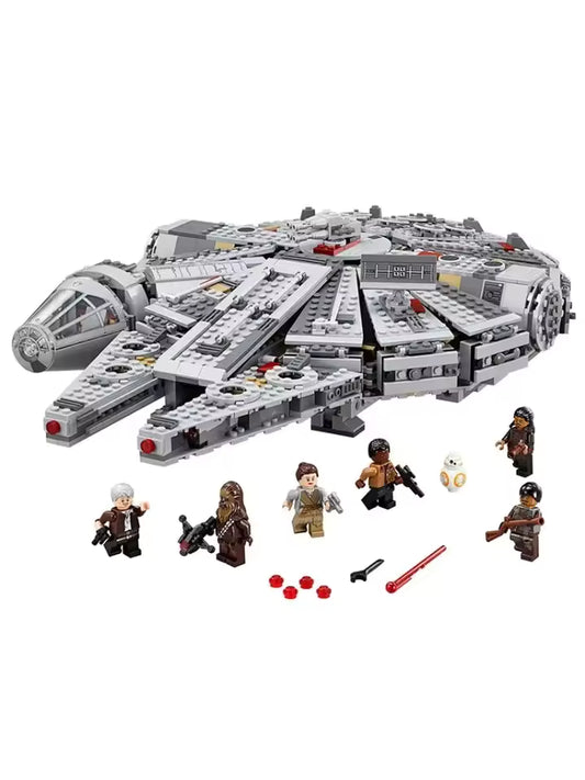 The Millennium Falcon ,1381 pieces!